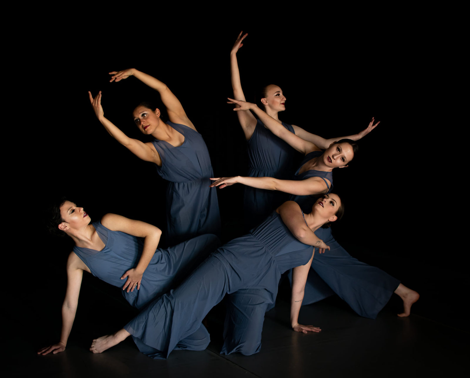 Reverent Rhythms company dancers moving together